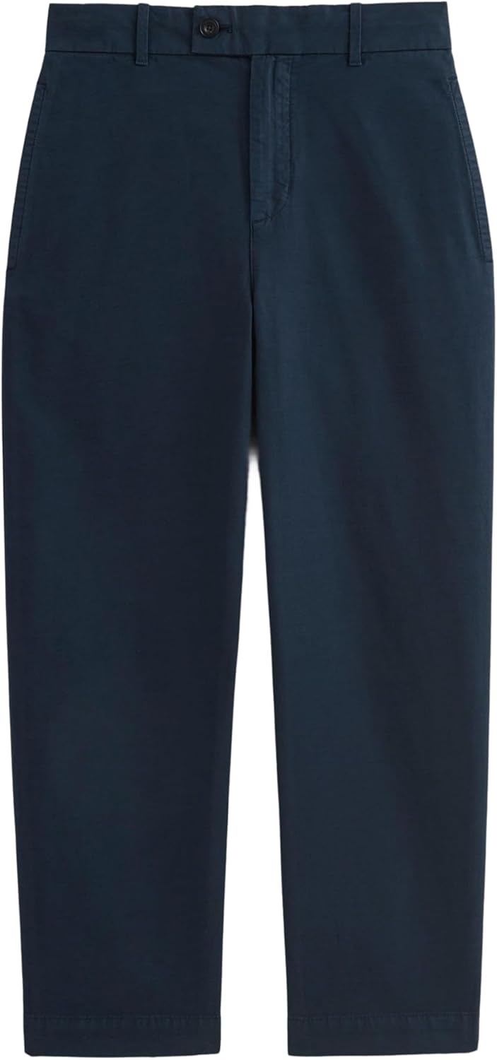 image:imageEverlane Mens Cropped Slub TrouserDeep Navy