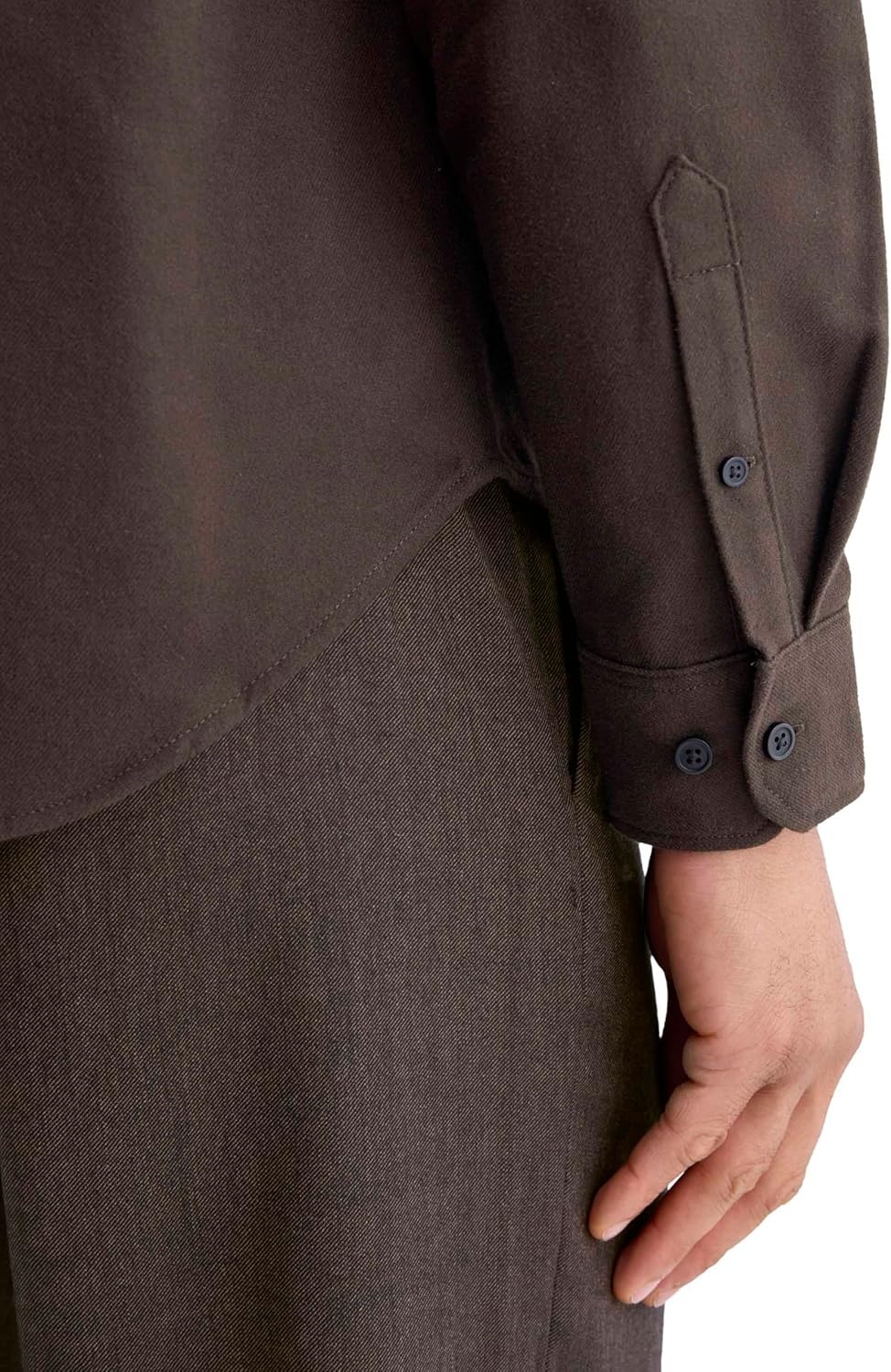 image:imageEverlane Mens Everlane Brushed Flannel ShirtDark Chocolate