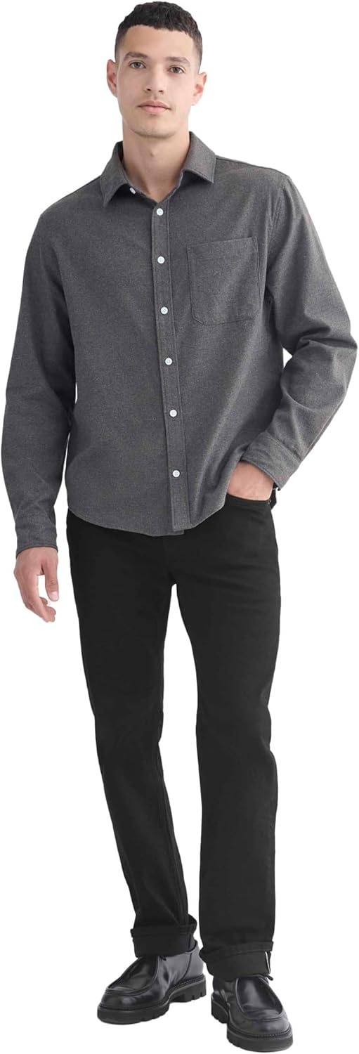 image:imageEverlane Mens Everlane Brushed Flannel ShirtHeathered Graphite