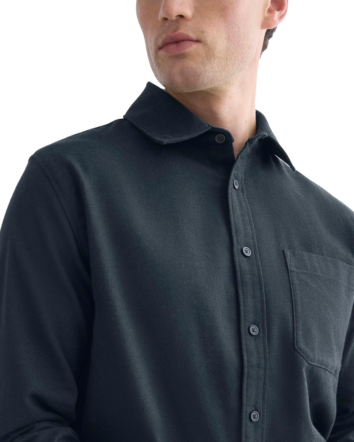 image:imageEverlane Mens Everlane Brushed Flannel ShirtHeathered Navy