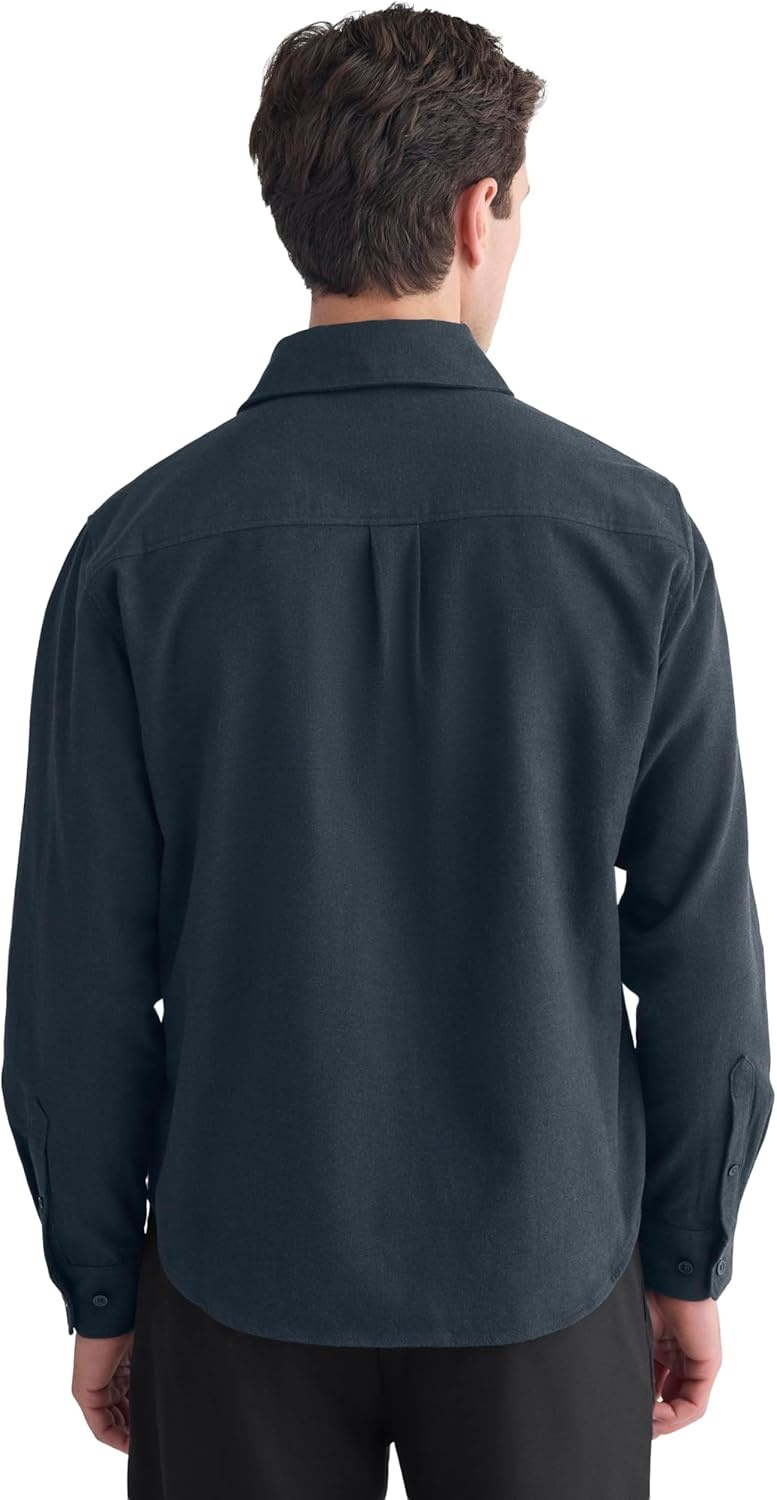 image:imageEverlane Mens Everlane Brushed Flannel ShirtHeathered Navy
