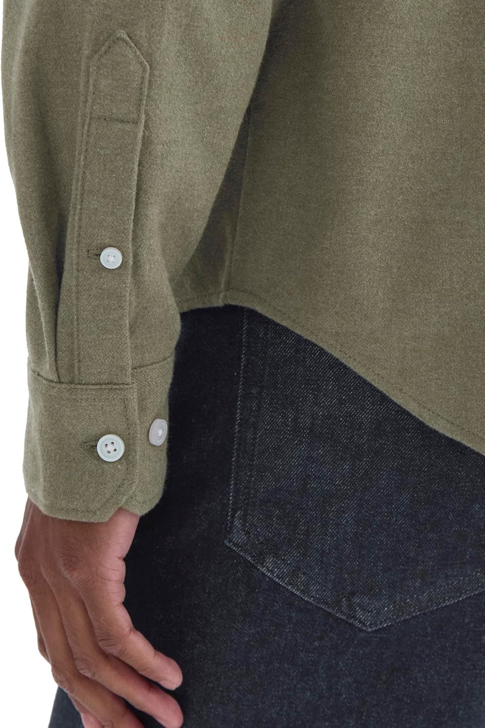 image:imageEverlane Mens Everlane Brushed Flannel ShirtHeathered Thyme