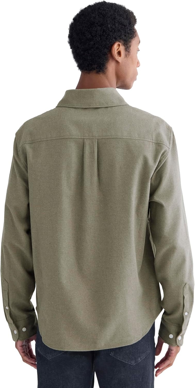 image:imageEverlane Mens Everlane Brushed Flannel ShirtHeathered Thyme