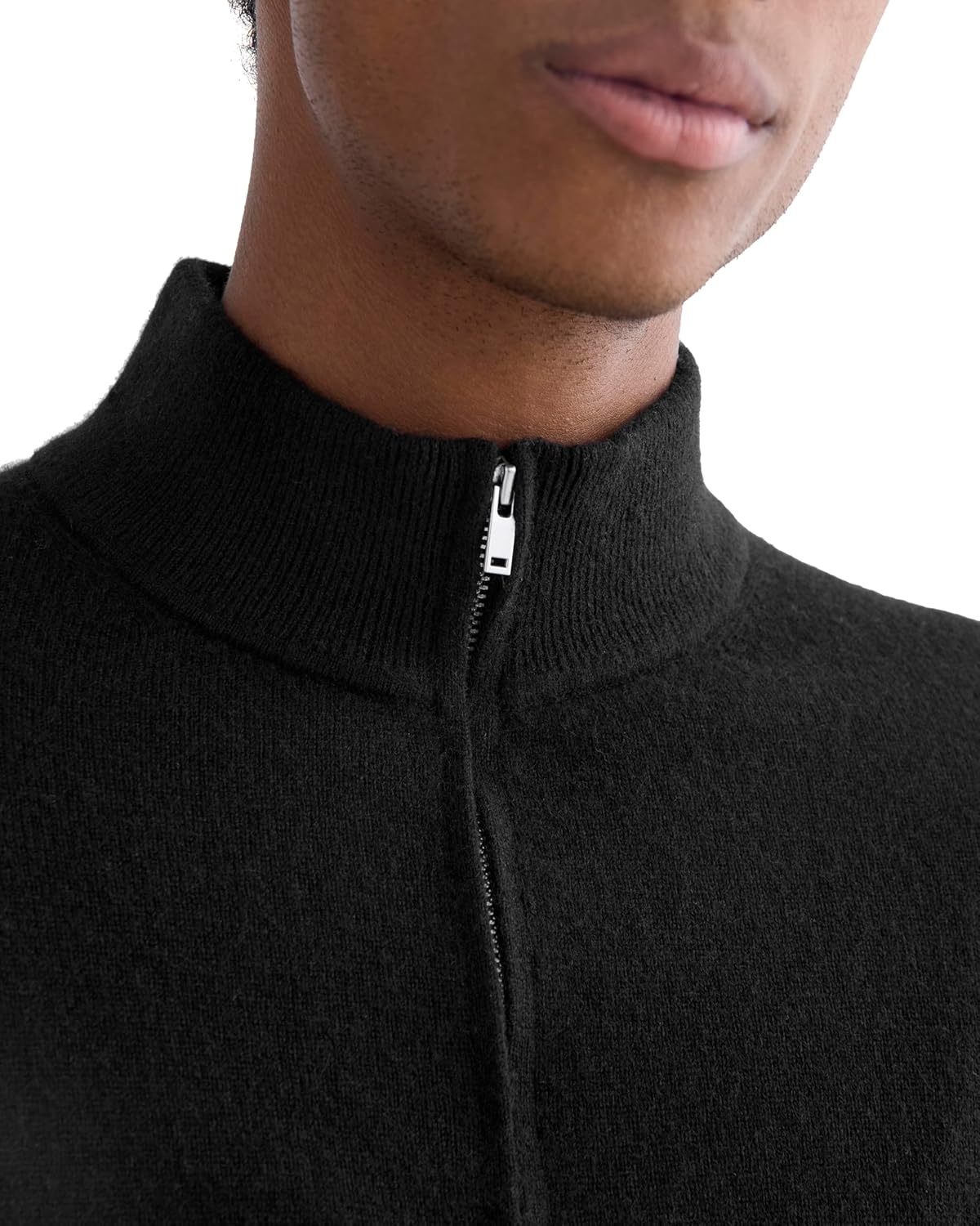 image:imageEverlane Mens Everlane Cashmere Quarter Zip SweaterBlack