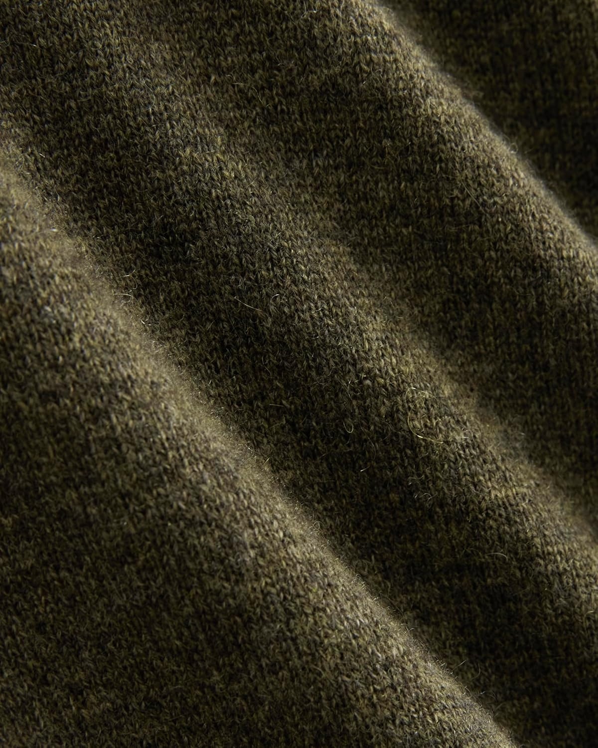 image:imageEverlane Mens Everlane Cashmere Quarter Zip SweaterHeathered Army Green