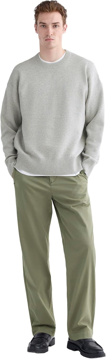 image:imageEverlane Mens Everlane Luxe Merino DoubleKnit SweaterHeathered Grey