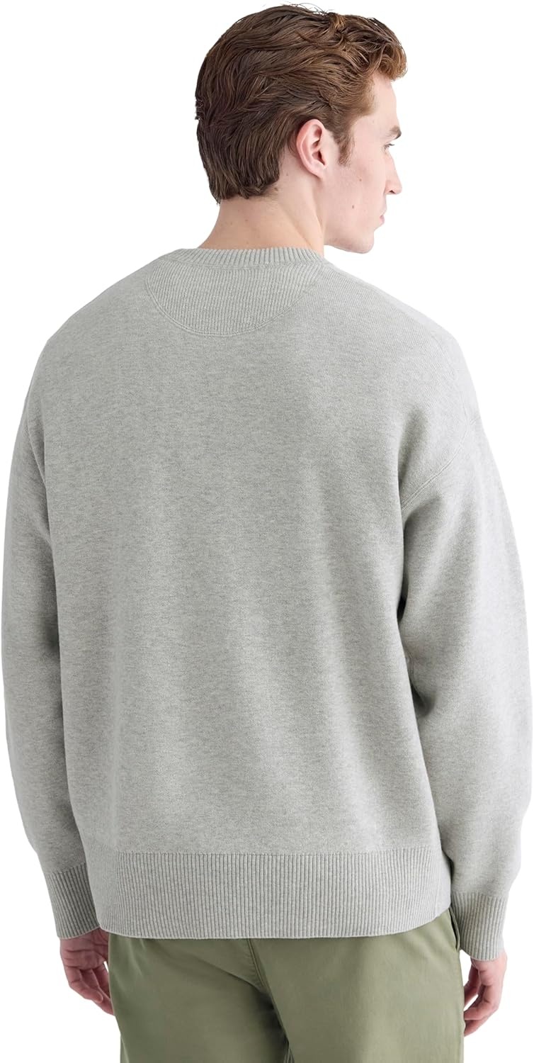 image:imageEverlane Mens Everlane Luxe Merino DoubleKnit SweaterHeathered Grey