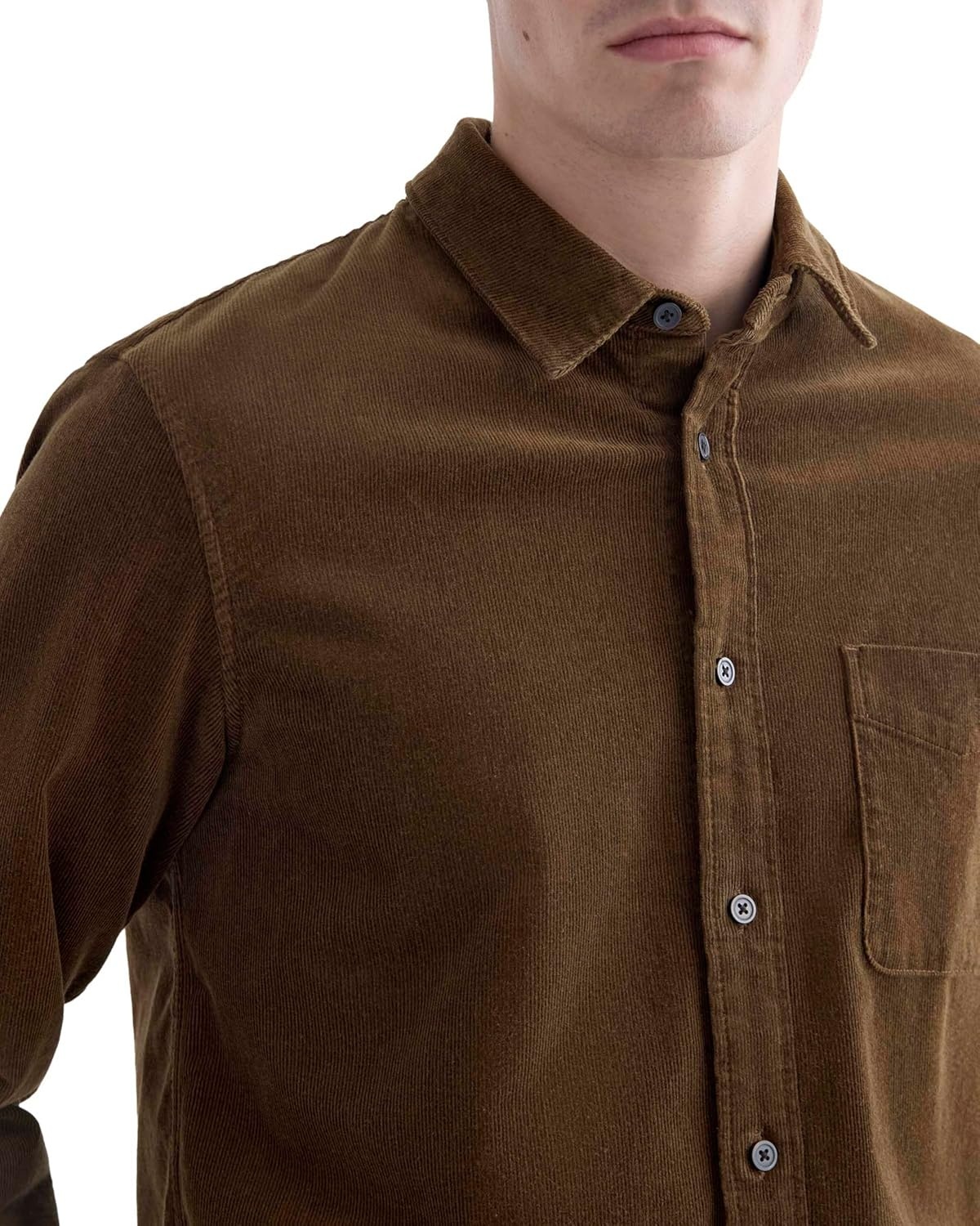 image:imageEverlane Mens Everlane The Classic Shirt in CorduroyCocoa