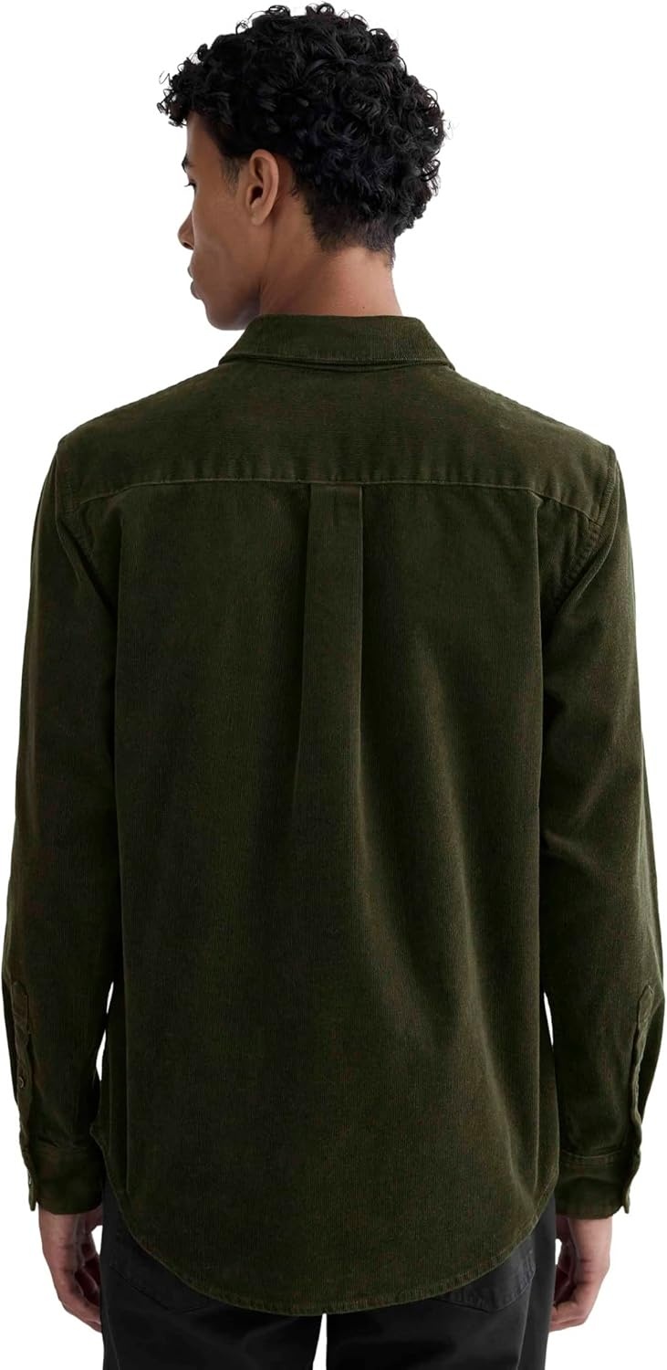 image:imageEverlane Mens Everlane The Classic Shirt in CorduroyDark Forest