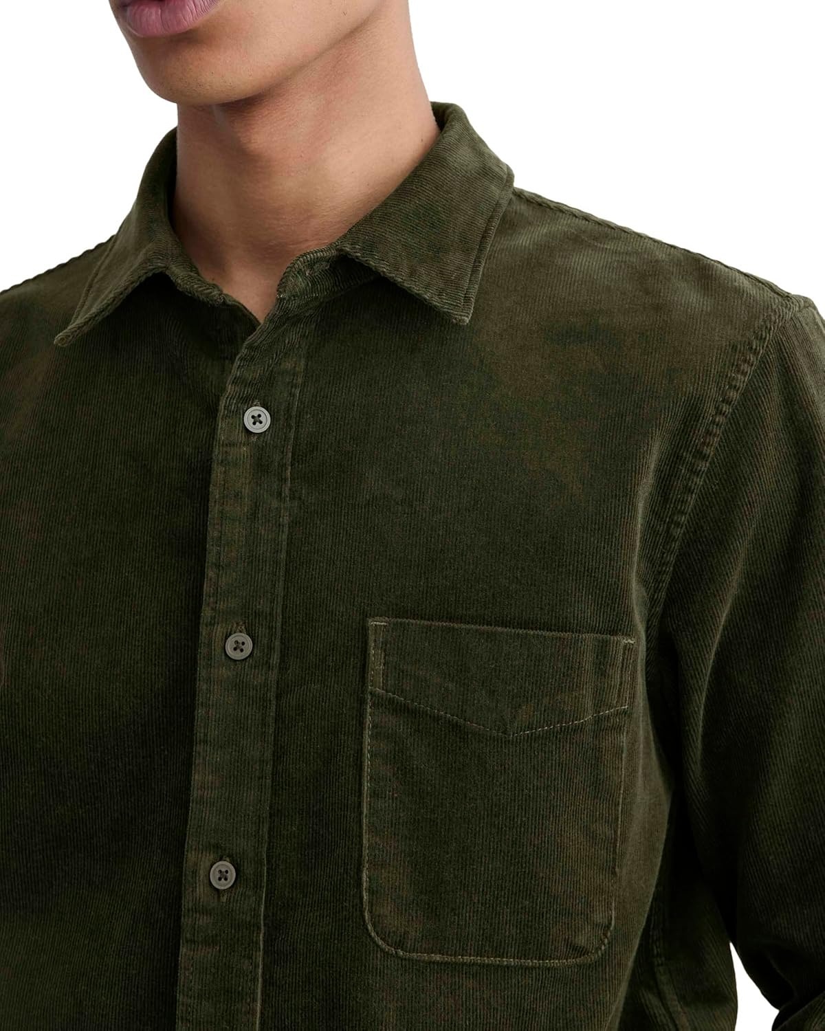 image:imageEverlane Mens Everlane The Classic Shirt in CorduroyDark Forest