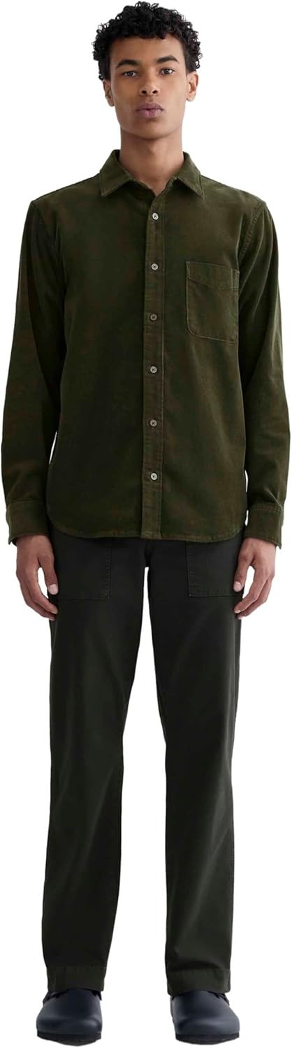 image:imageEverlane Mens Everlane The Classic Shirt in CorduroyDark Forest
