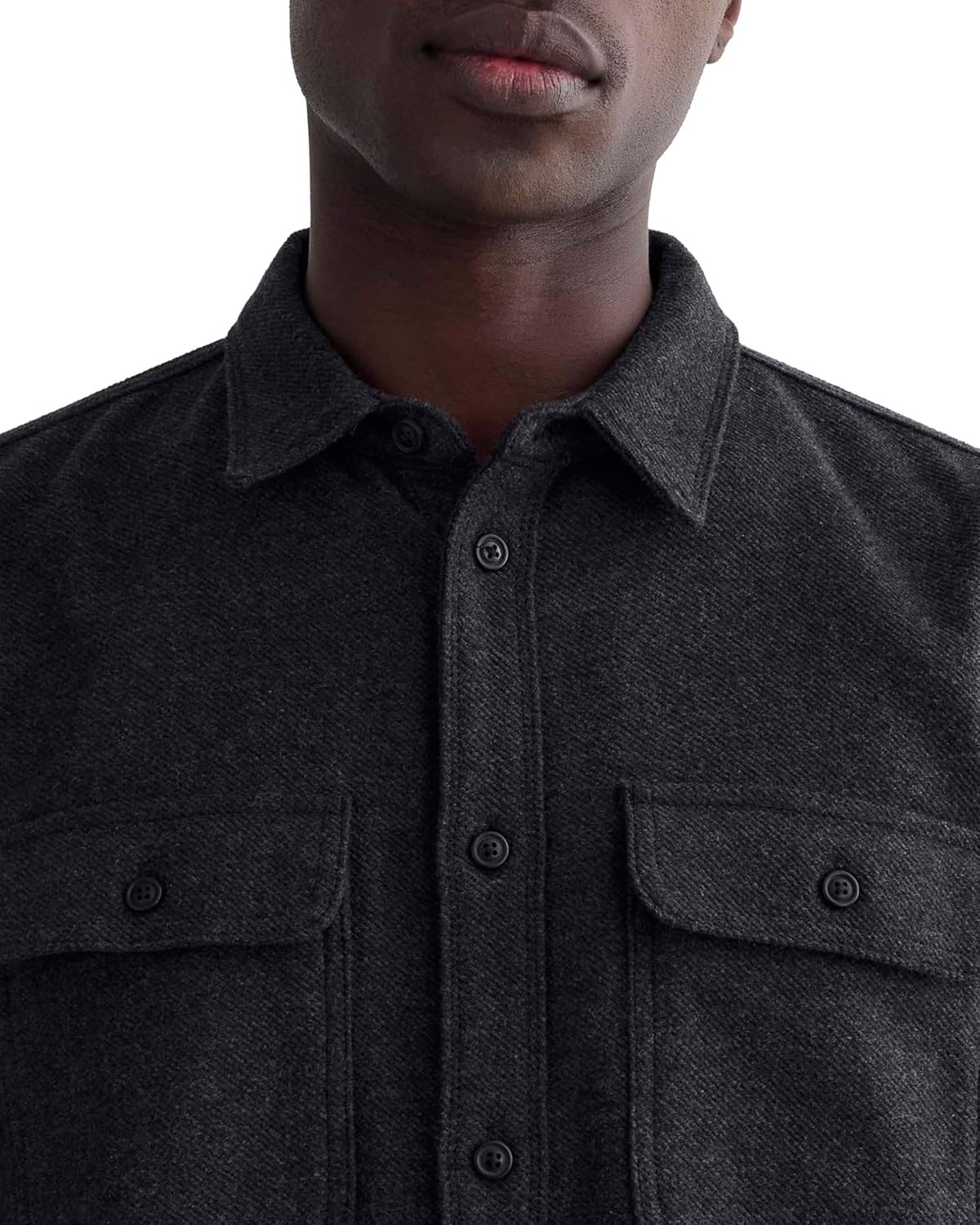 image:imageEverlane Mens Everlane The Heavyweight Overshirt UniformCharcoal Heather
