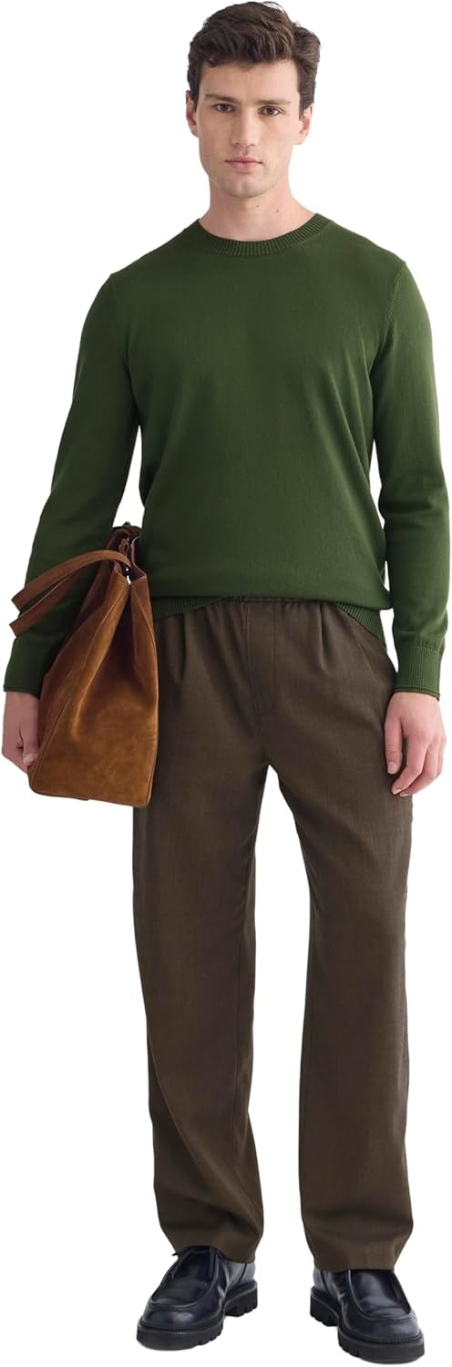 image:imageEverlane Mens Everlane The NoSweat Sweater UniformDark Forest
