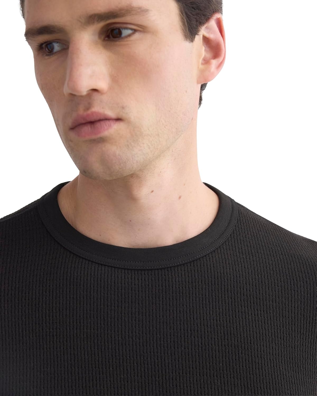 image:imageEverlane Mens Everlane Thermal Crew in Cozy WaffleBlack