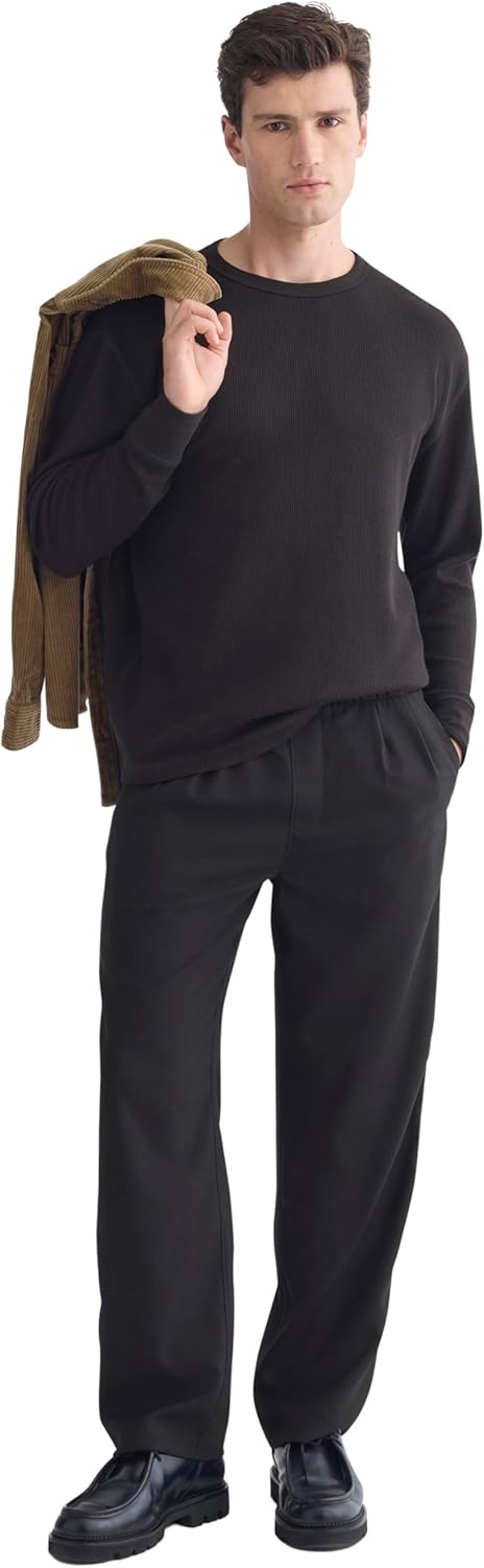 image:imageEverlane Mens Everlane Thermal Crew in Cozy WaffleBlack