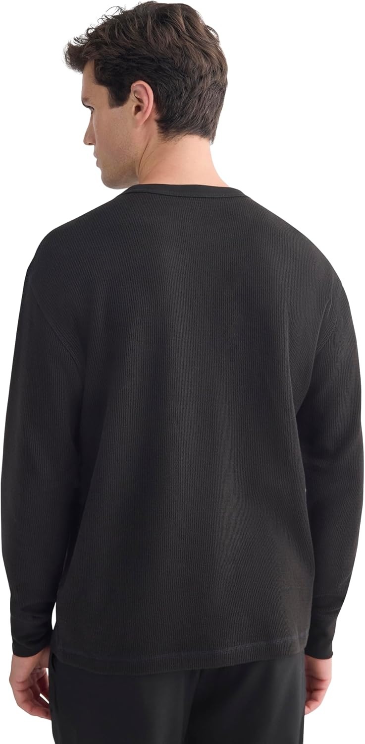 image:imageEverlane Mens Everlane Thermal Crew in Cozy WaffleBlack