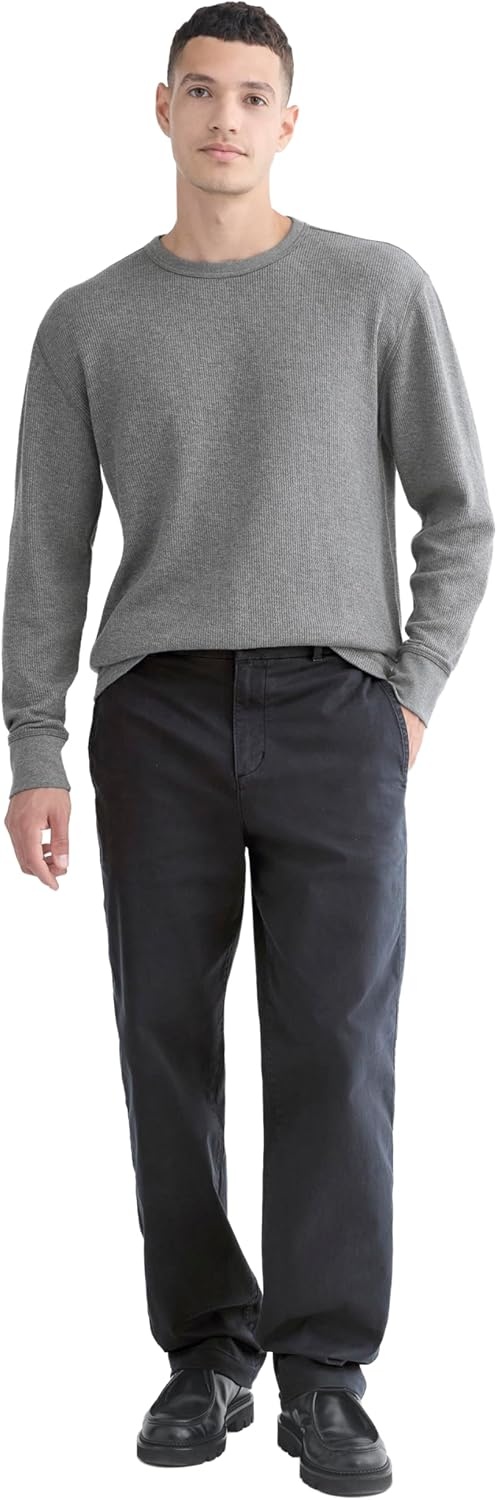 image:imageEverlane Mens Everlane Thermal Crew in Cozy WaffleHeathered Charcoal