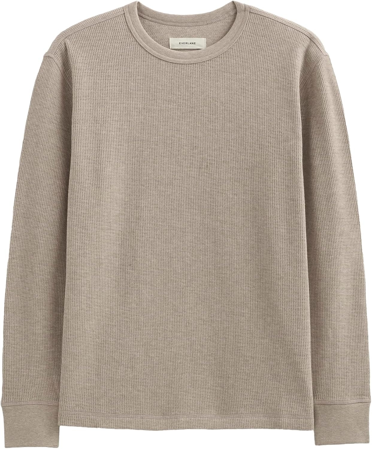 image:imageEverlane Mens Everlane Thermal Crew in Cozy WaffleHeathered Oatmeal