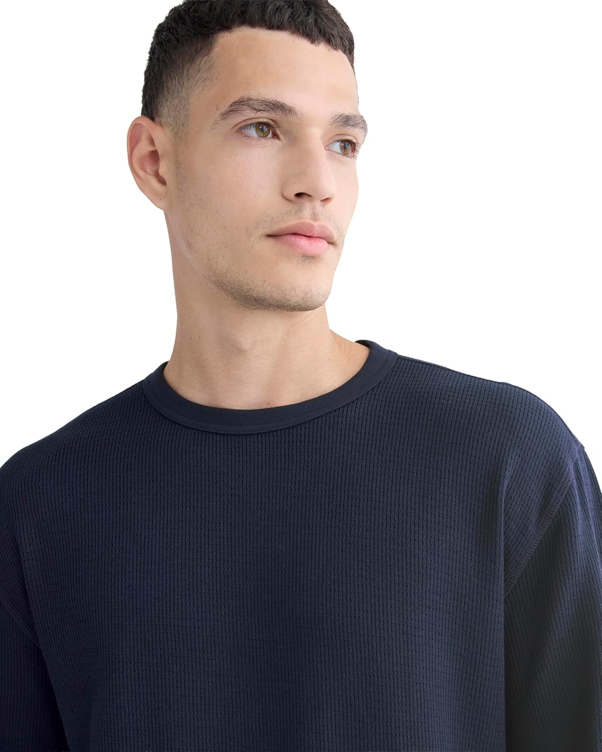 image:imageEverlane Mens Everlane Thermal Crew in Cozy WaffleNavy