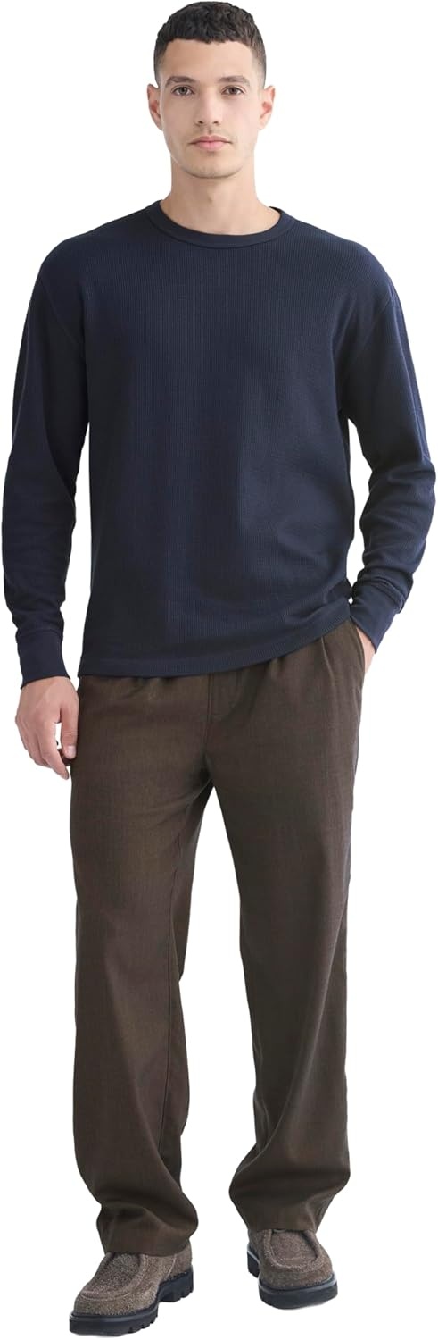 image:imageEverlane Mens Everlane Thermal Crew in Cozy WaffleNavy