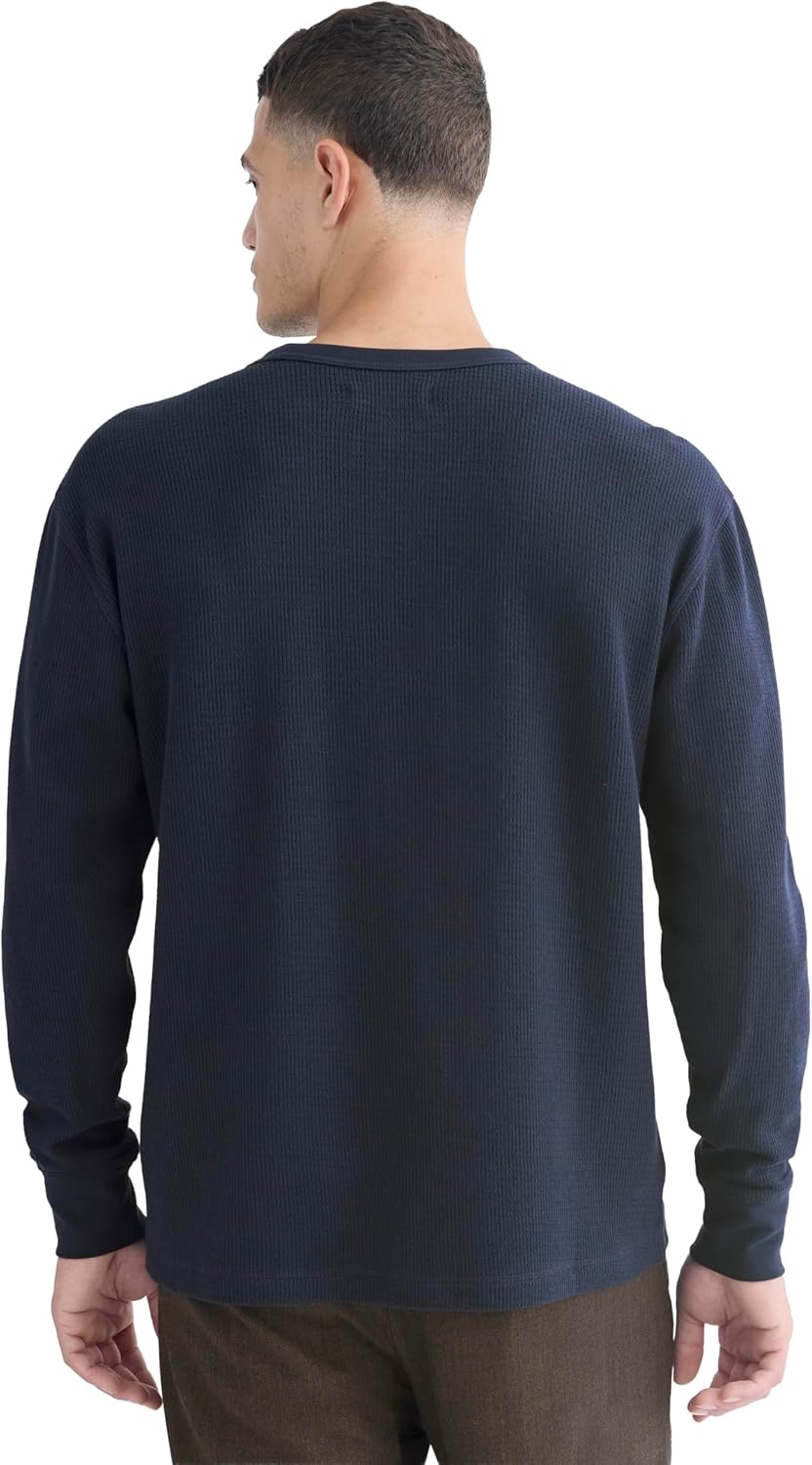 image:imageEverlane Mens Everlane Thermal Crew in Cozy WaffleNavy