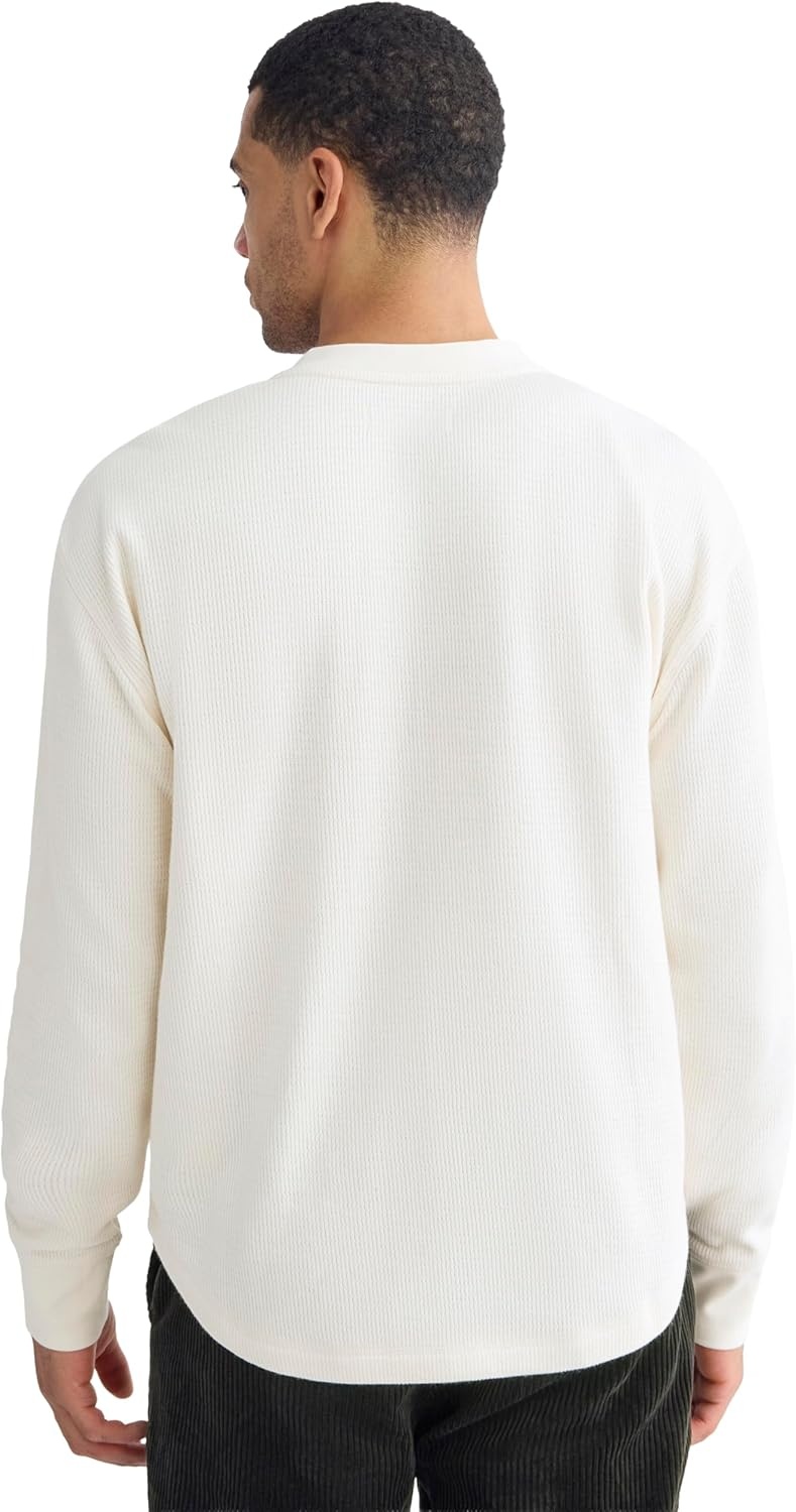 image:imageEverlane Mens Everlane Thermal Henley in Cozy WaffleBone