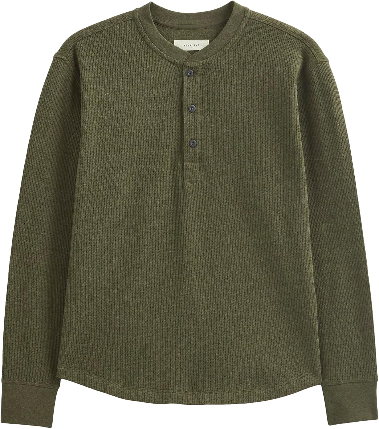 image:imageEverlane Mens Everlane Thermal Henley in Cozy WaffleHeather Beech