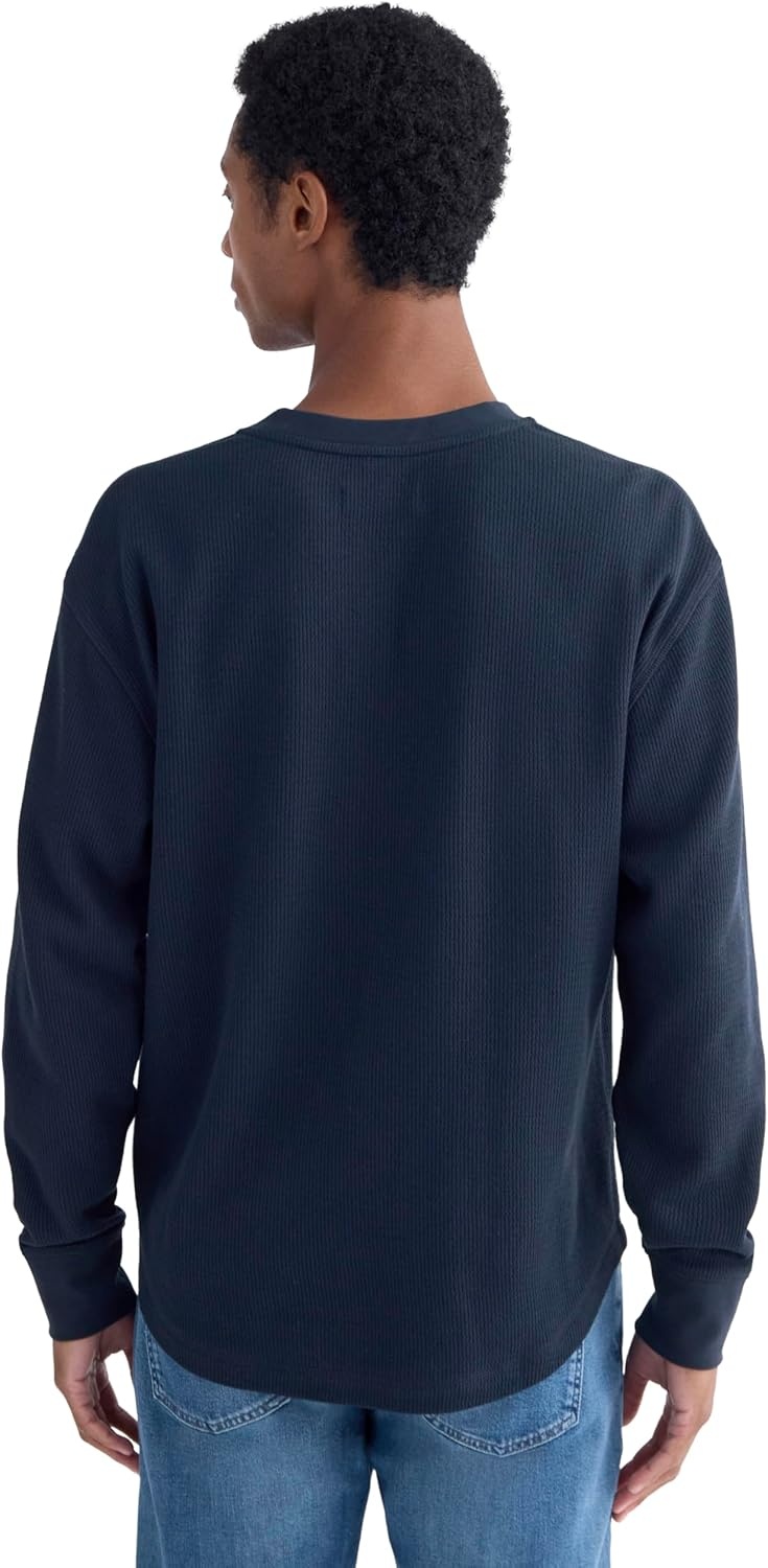 image:imageEverlane Mens Everlane Thermal Henley in Cozy WaffleNavy