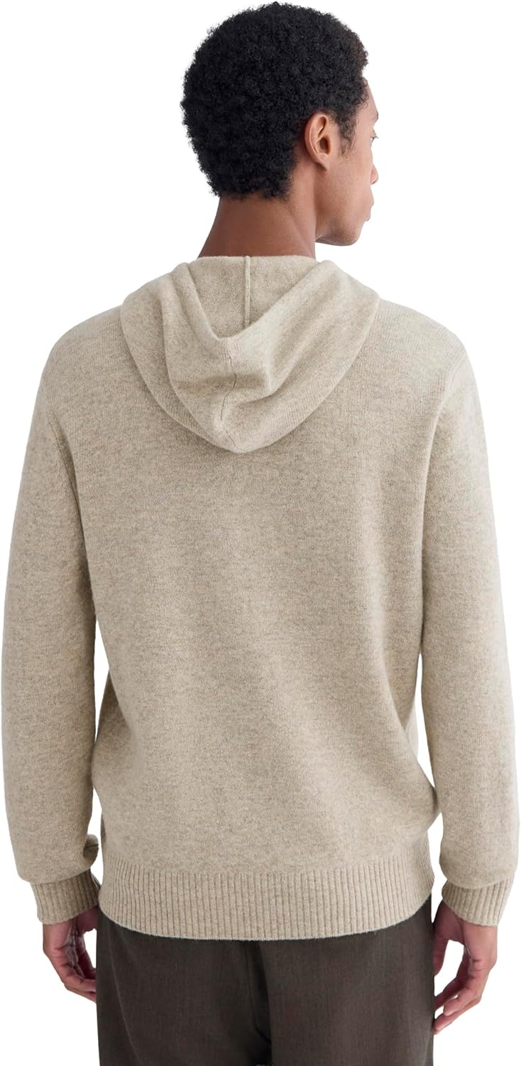 image:imageEverlane Mens Everlane the Felted Merino HoodieHeather Gravel