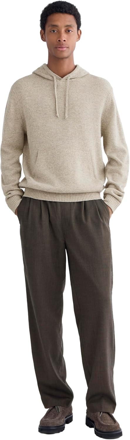 image:imageEverlane Mens Everlane the Felted Merino HoodieHeather Gravel