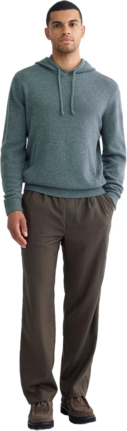 image:imageEverlane Mens Everlane the Felted Merino HoodieHeather Midnight Navy