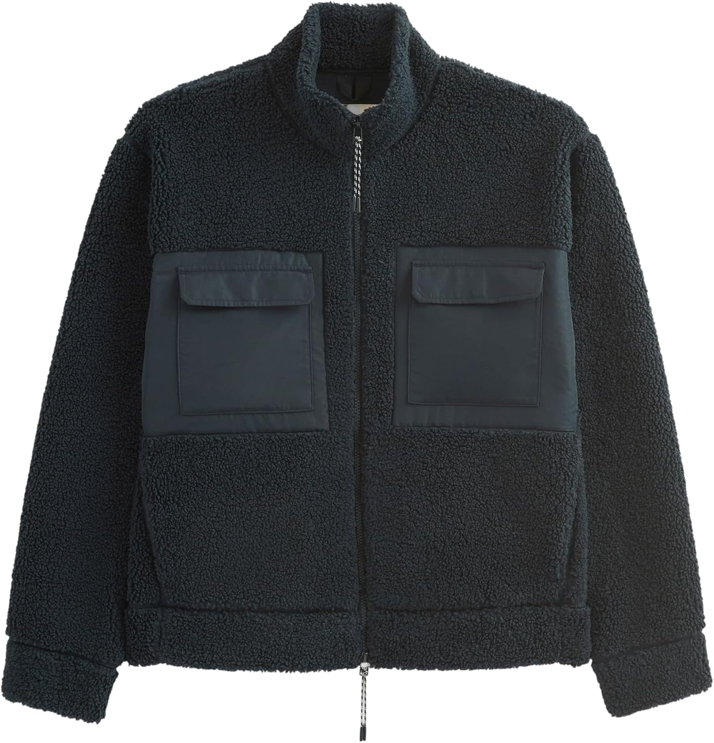 image:imageEverlane Mens ReTrack Fleece ZipUp GRS Recycled Polyester Bonded Fleece Oversized Zip JacketDeep Navy