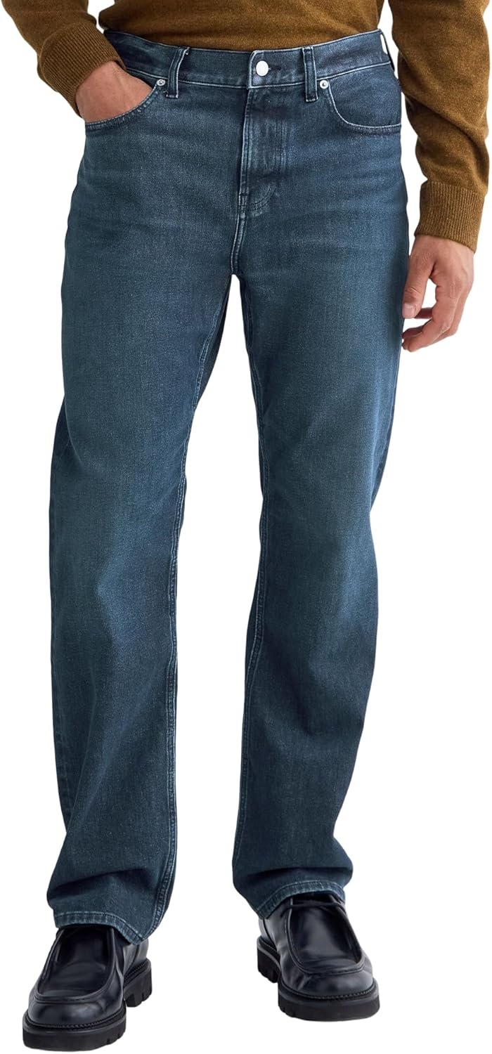 image:imageEverlane Mens StraightLeg Stretch JeanDark Indigo