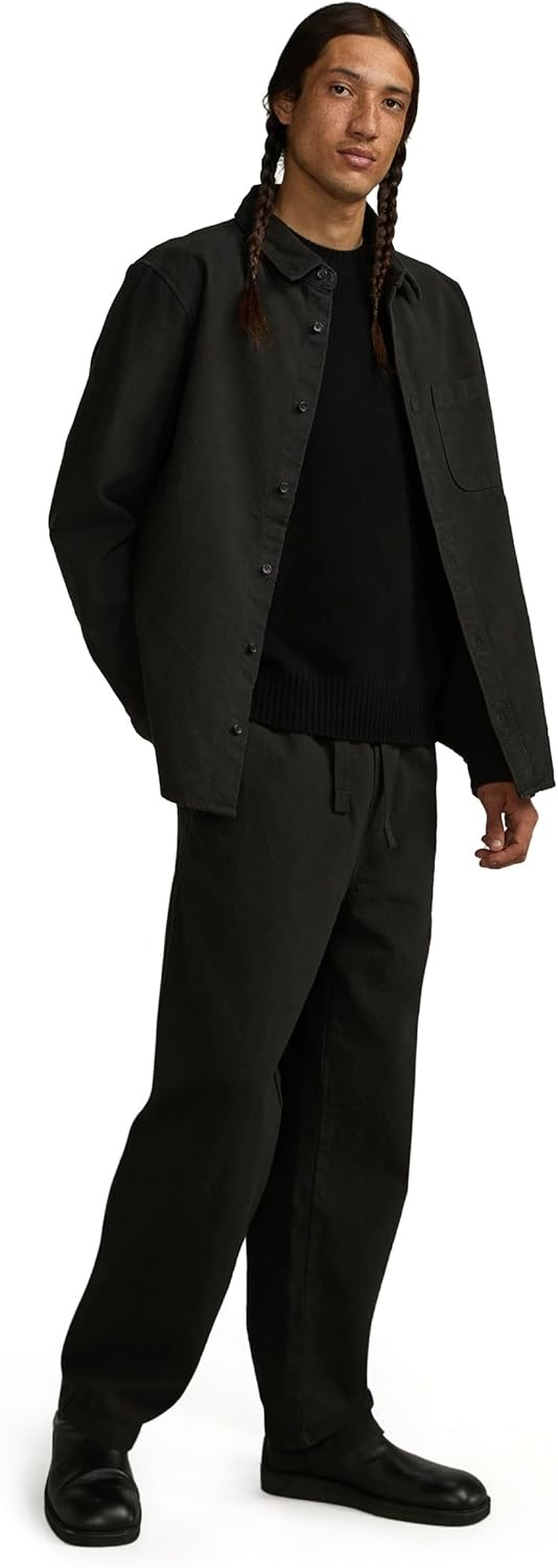 image:imageEverlane Mens The Canvas Organic Cotton OvershirtBlack