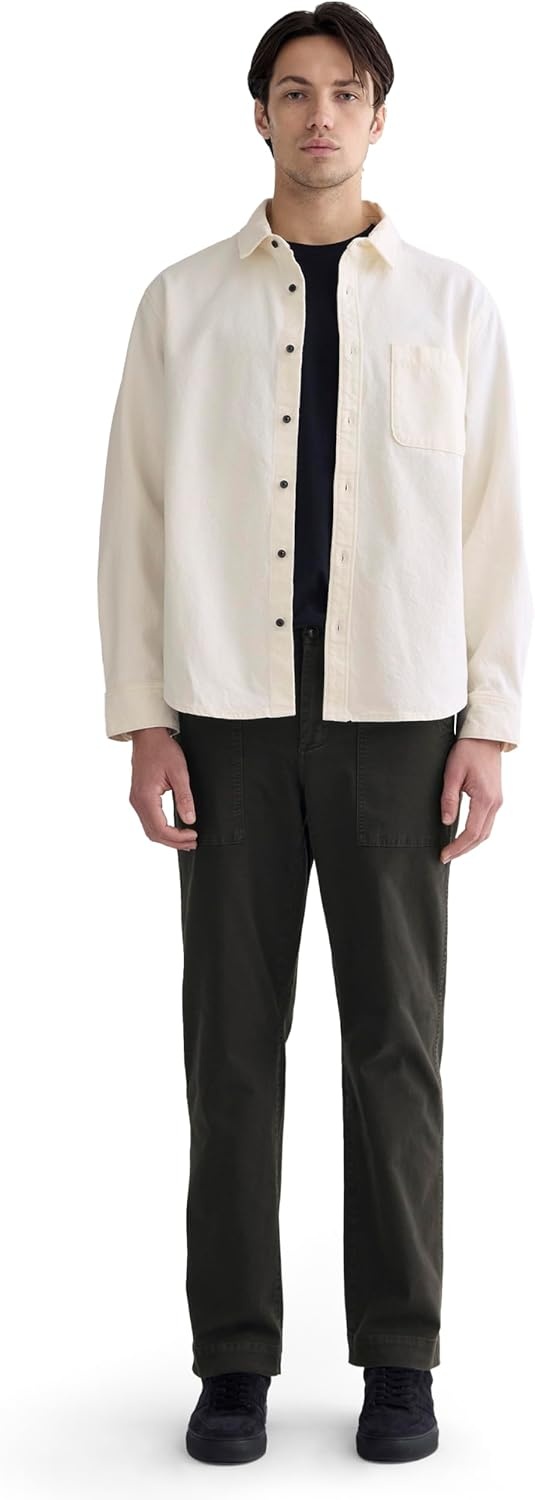 image:imageEverlane Mens The Canvas Organic Cotton OvershirtBone