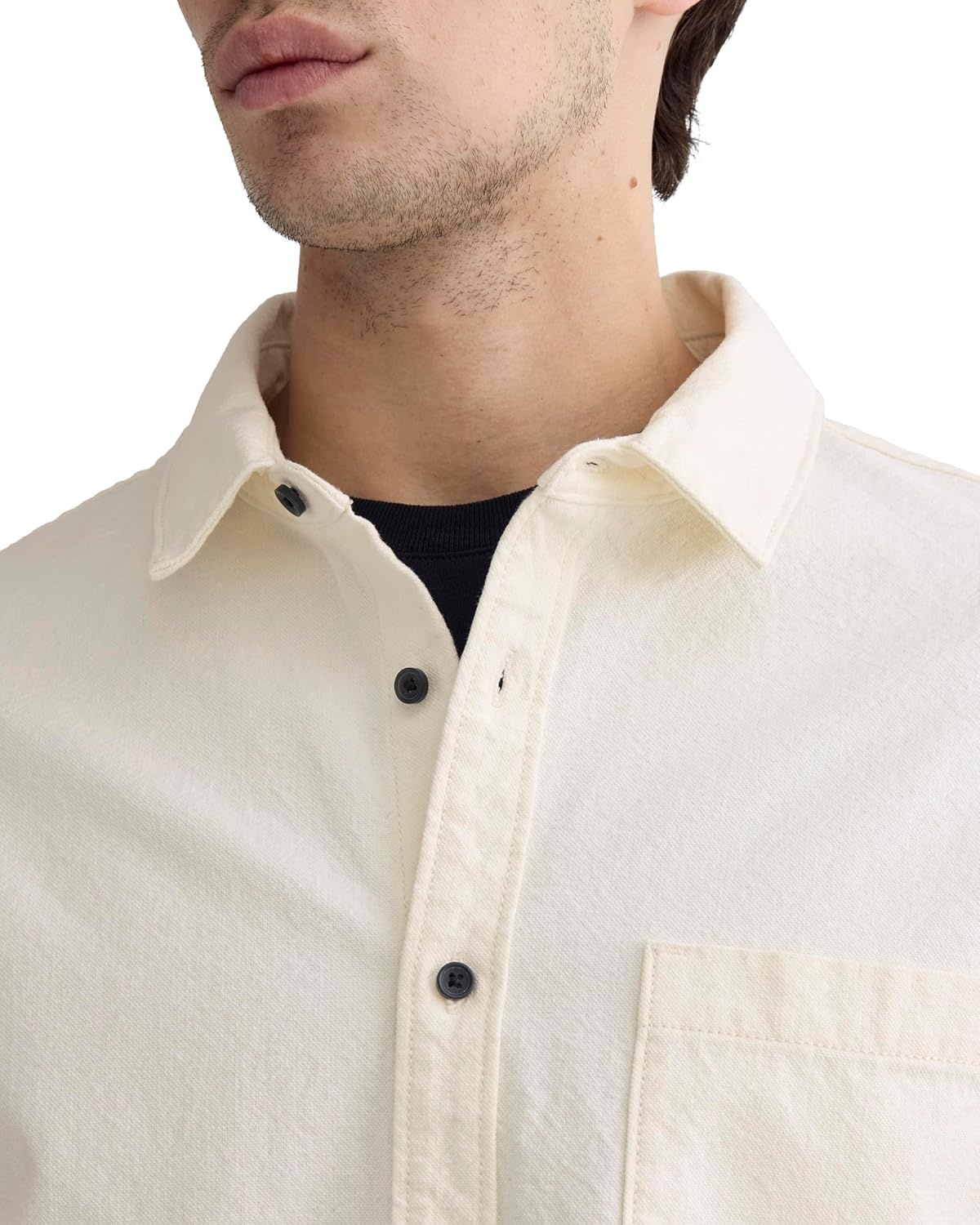 image:imageEverlane Mens The Canvas Organic Cotton OvershirtBone