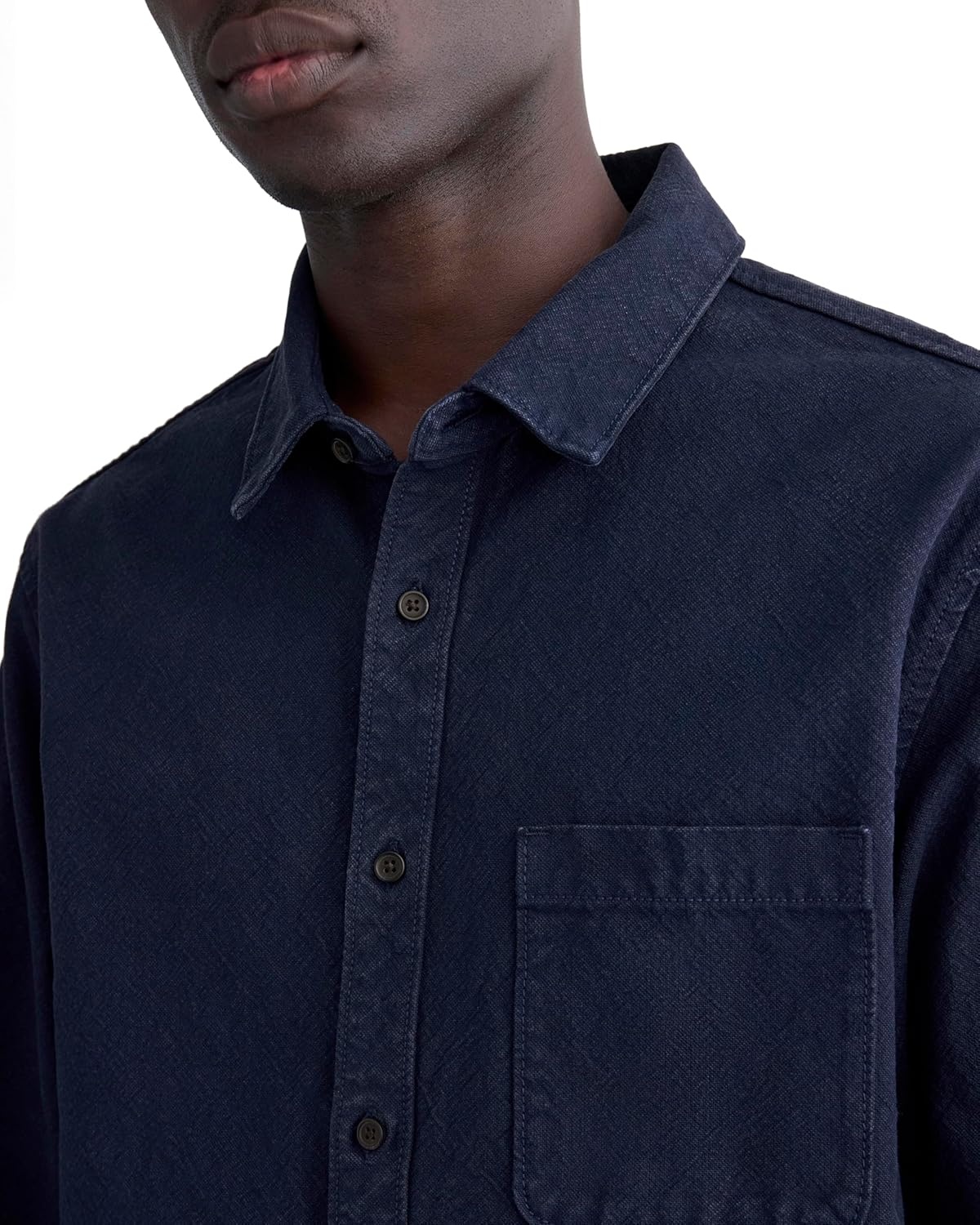 image:imageEverlane Mens The Canvas Organic Cotton OvershirtNavy