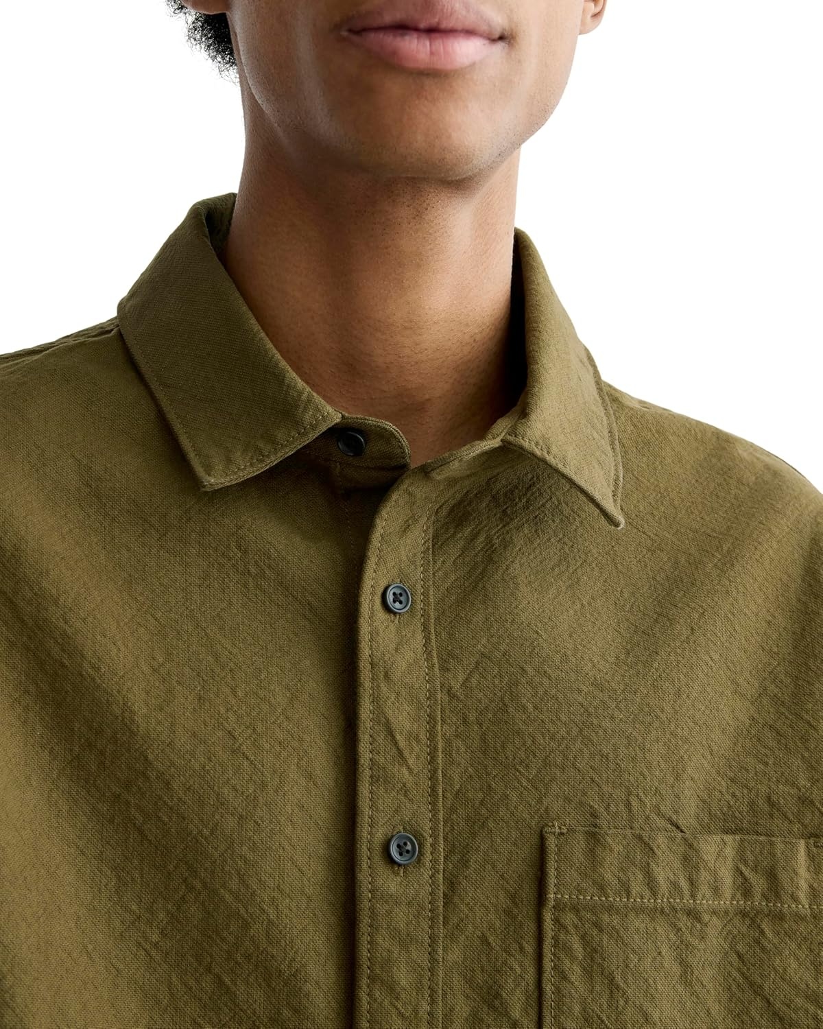 image:imageEverlane Mens The Canvas Organic Cotton OvershirtOlive