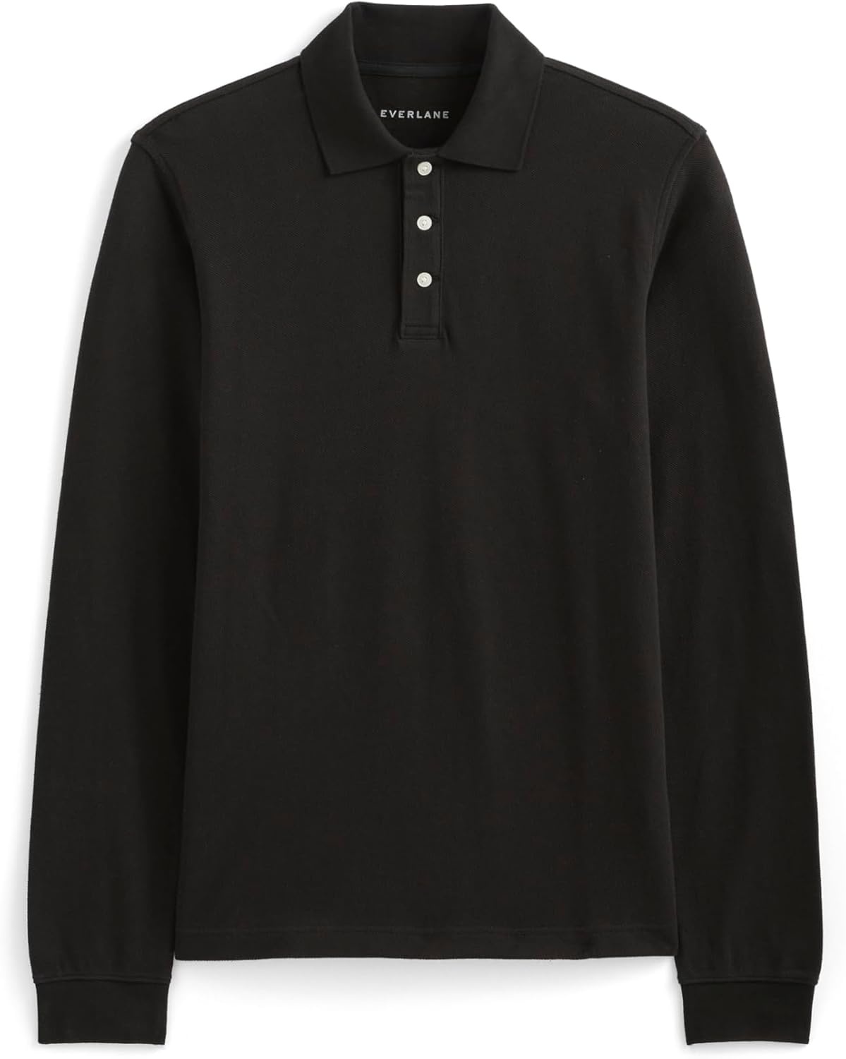 image:imageEverlane Mens The LongSleeve Pique PoloBlack