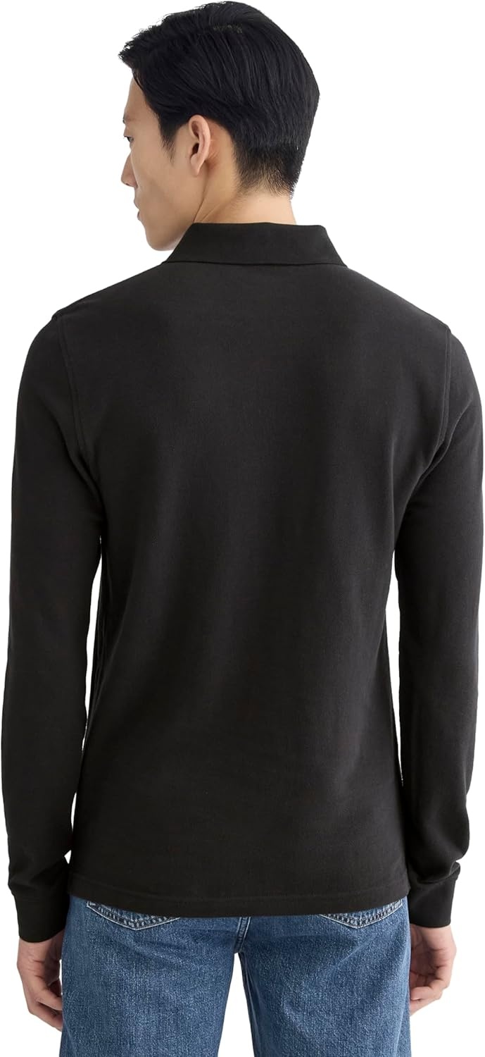 image:imageEverlane Mens The LongSleeve Pique PoloBlack