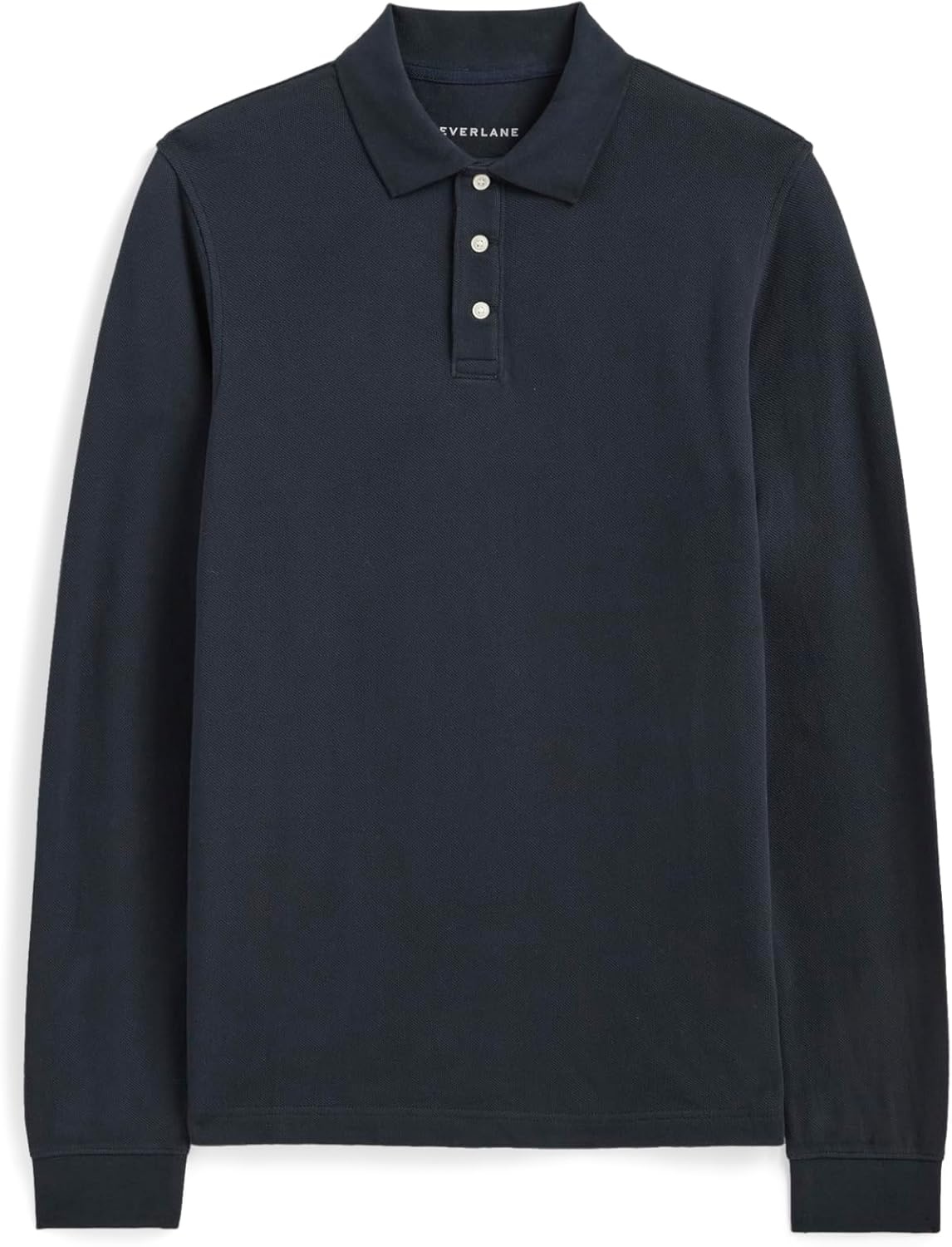 image:imageEverlane Mens The LongSleeve Pique PoloDeep Navy