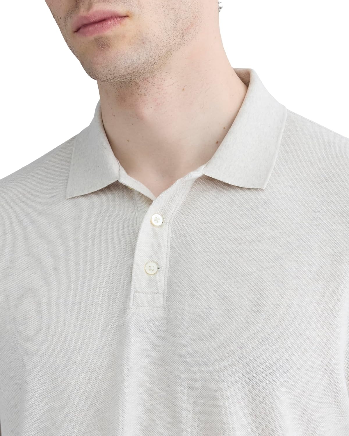 image:imageEverlane Mens The Pique PoloHeathered Oat