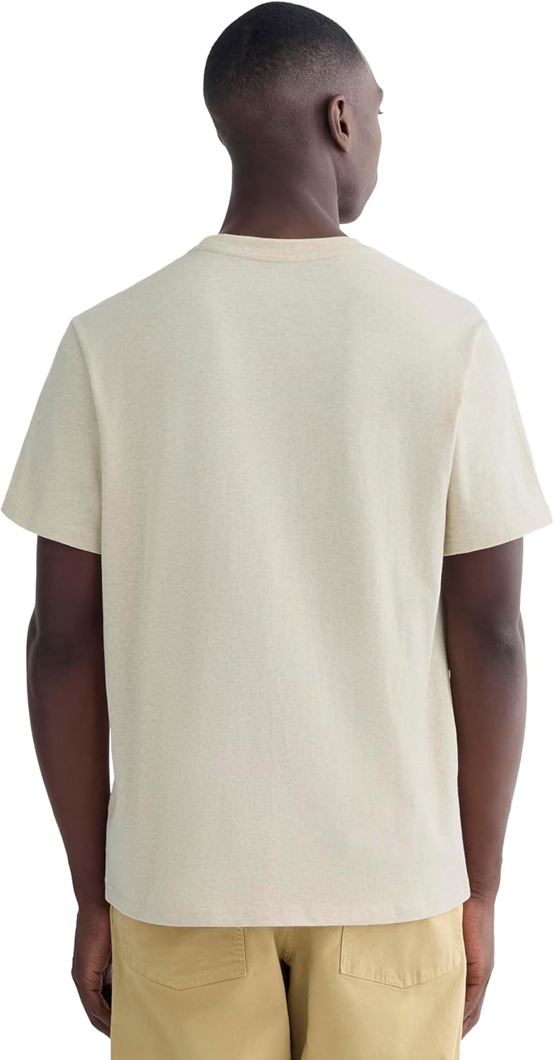 image:imageEverlane Mens The PremiumWeight Crew UniformHeathered Cashew