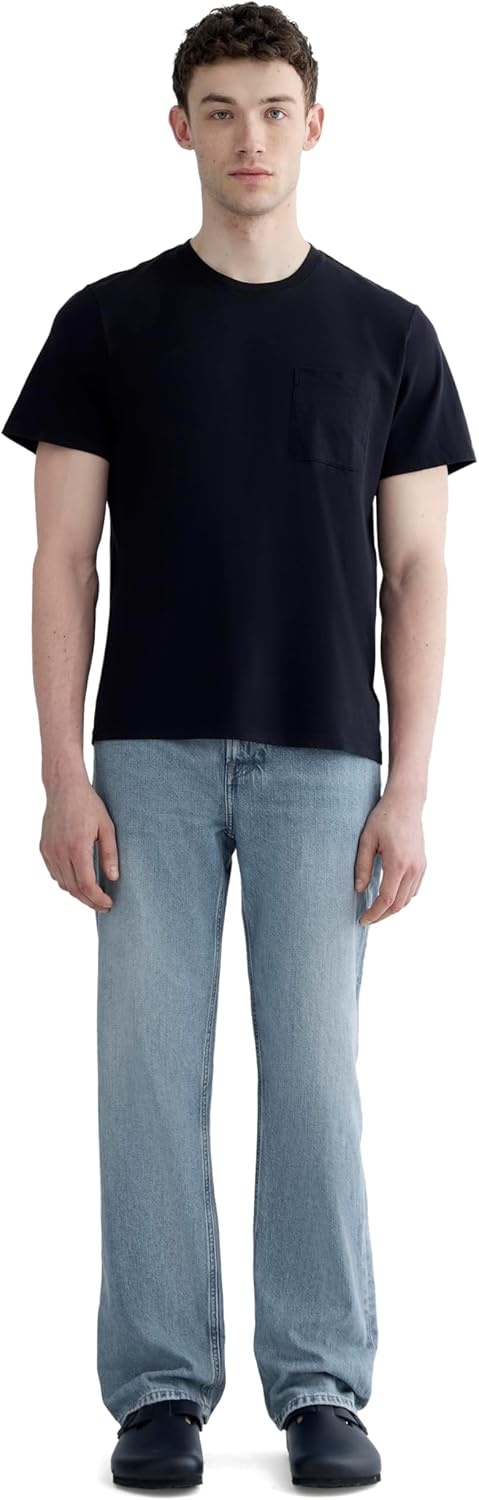 image:imageEverlane Mens The PremiumWeight Pocket Tee UniformBlack