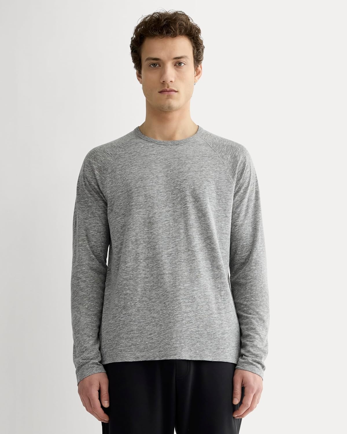 image:imageEverlane Mens The Rec LongSleeve CrewHeathered Grey