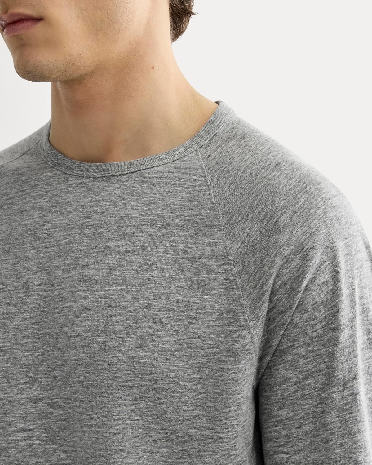 image:imageEverlane Mens The Rec LongSleeve CrewHeathered Grey