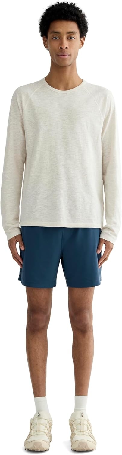 image:imageEverlane Mens The Rec LongSleeve CrewHeathered Oat