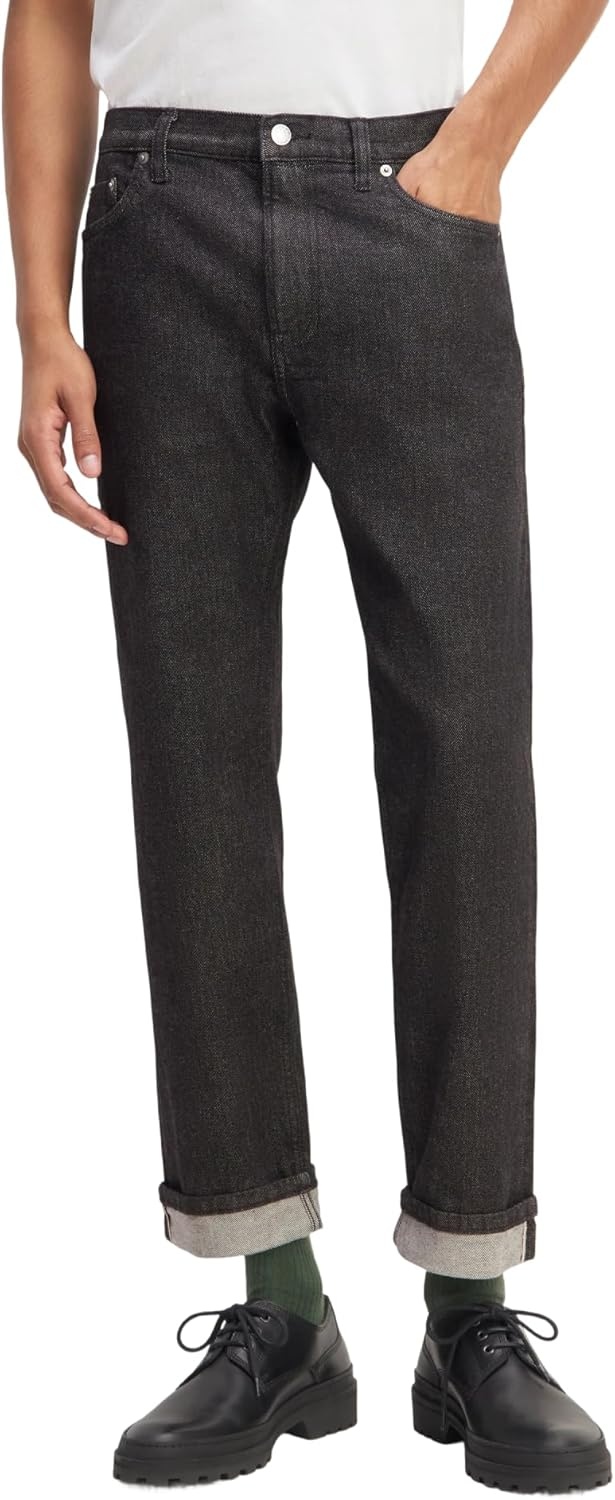 image:imageEverlane Mens The Selvedge Straight Fit JeanBlack Rinse