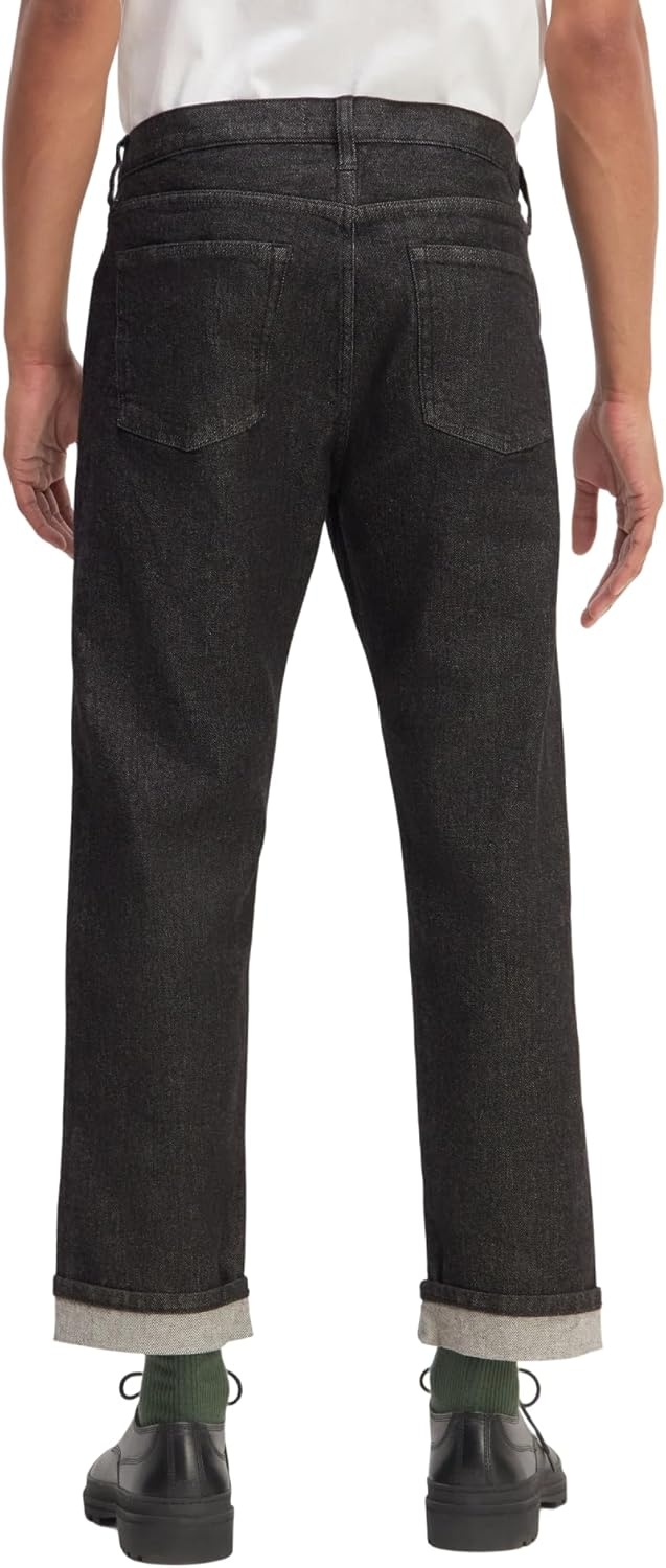 image:imageEverlane Mens The Selvedge Straight Fit JeanBlack Rinse