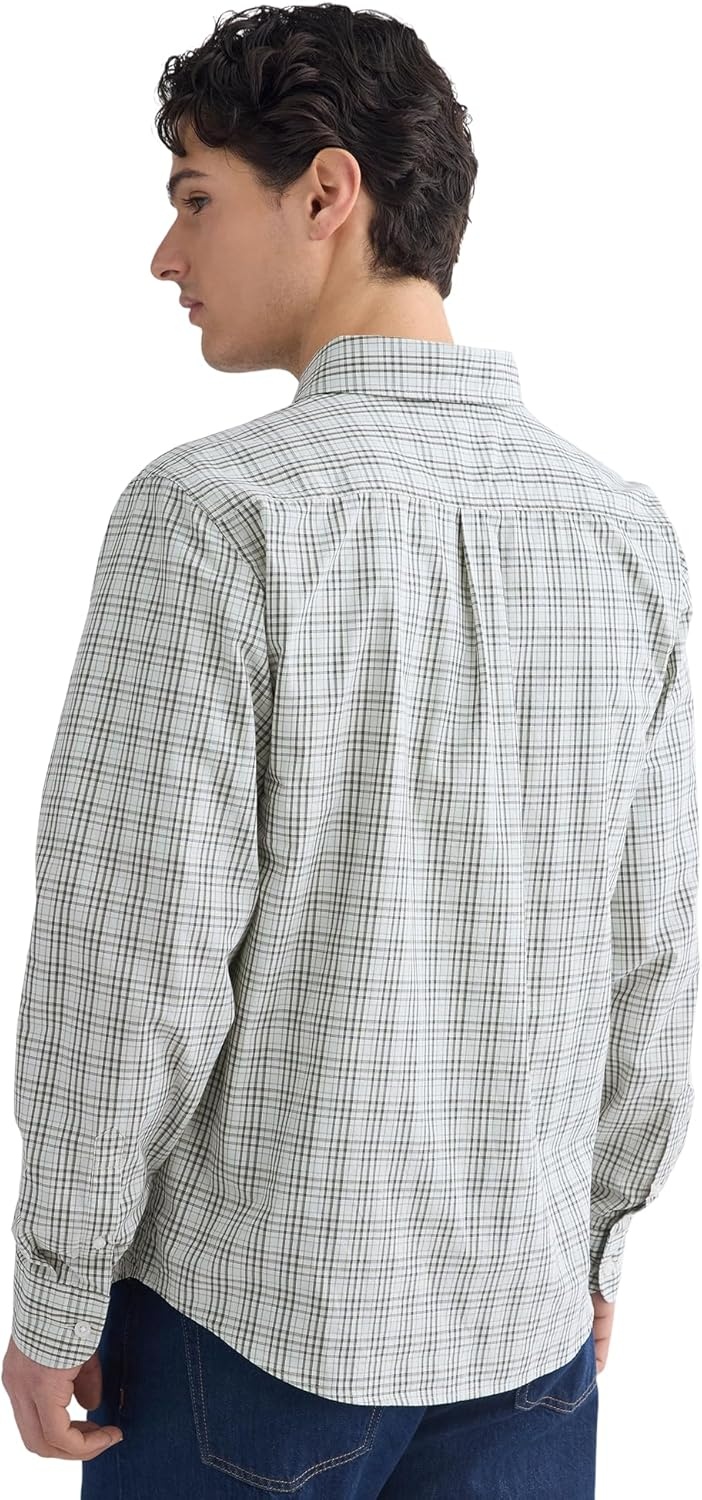 image:imageEverlane Mens Washed Poplin Shirt Organic Cotton PreShrunk Standard Fit ButtonDown ShirtSkywritingMulti
